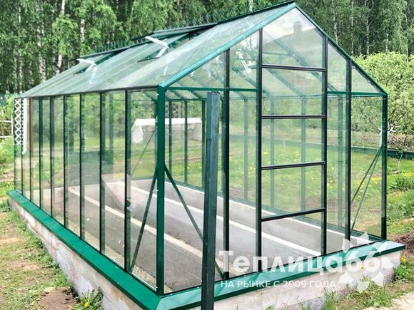 Теплица botanik standard под стекло, ширина 2,8 м