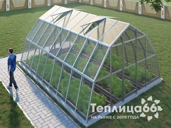 Теплица Рада Нил под стекло, 4,5х6 метров