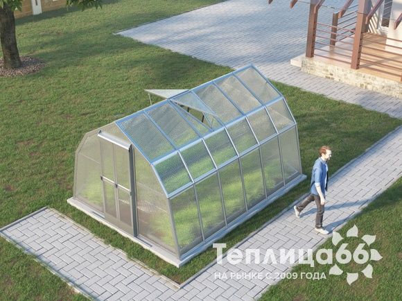 Теплица Рада Байкал из поликарбоната, 3x4 метра