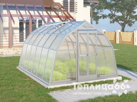 Теплица Рада Байкал из поликарбоната, 3x4 метра