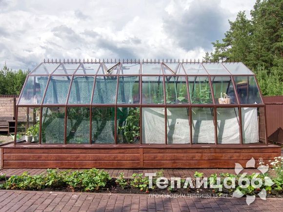 Теплица Рада Исеть под стекло, ширина 3 метра (Калькулятор)